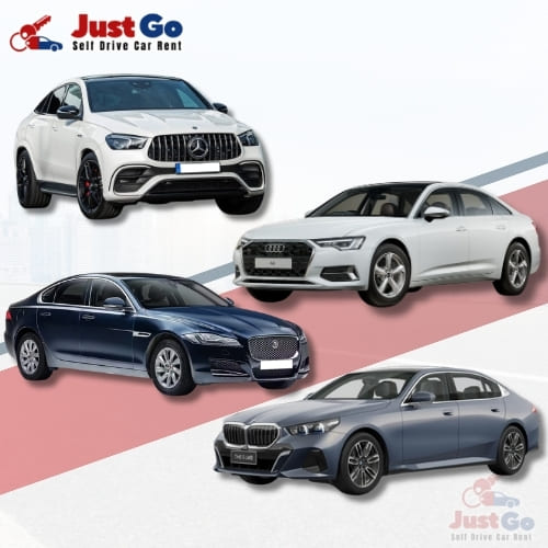 Audi A6/BMW 5 Series/Mercedes/Jaguar XF Self Drive Luxury Car Rental