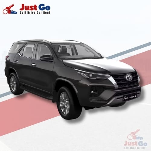 Toyota Fortuner Black / White Self Drive Car Rental (Diesel SUV)