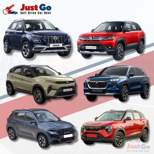 Venue / Brezza / Nexon / Grand Vitara / Sonet / XUV3XO Self Drive Car Rental